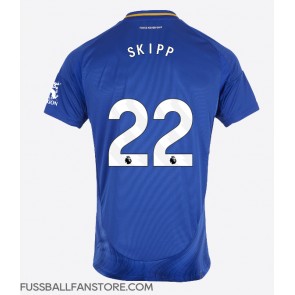 Leicester City Oliver Skipp #22 Replik Heimtrikot 2024-25 Kurzarm